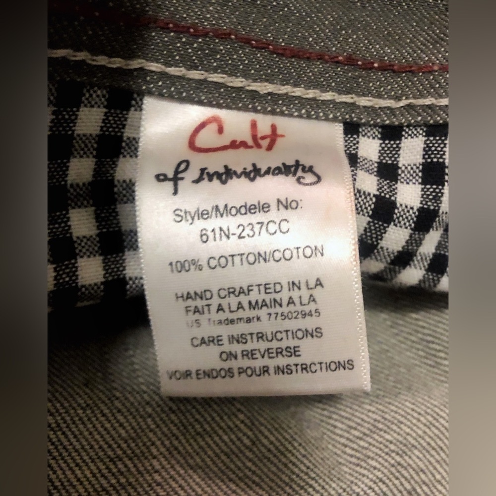 NWOT Cult of Individuality Hagen Relaxed 31x34(32.5x33.5)Japanese Selvedge Jeans - Picture 8 of 9